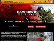 Tablet Screenshot of cambridge-paintball.co.uk